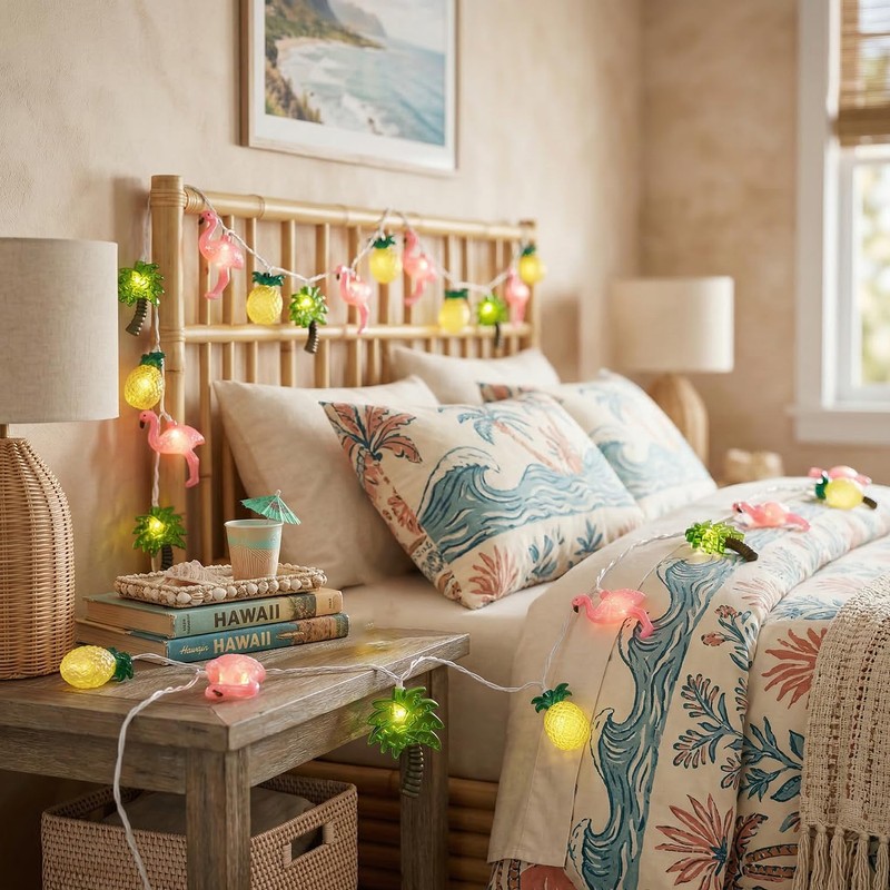 12FT 20LED Summer Hawaiian Themed Party Decorations Lights - LED