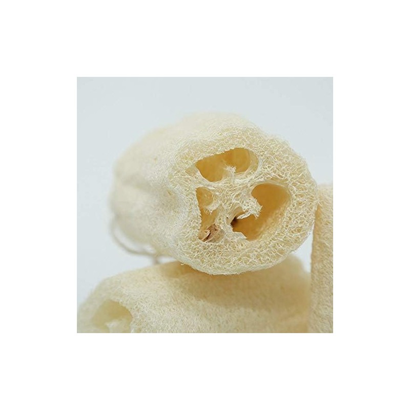 Esponja de lufa egipcia natural paquete de 2 exfoliante corporal