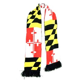Maryland Flag Winter Knit Scarf