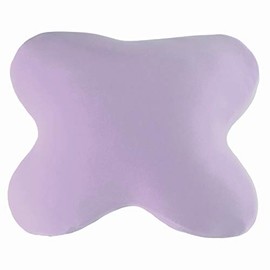 Edda Lux Cover suitable for Acamar pillows, 55 x 47 cm, and for Luxamel sleeping pillow 56 x 48 cm, soft jersey cushion cover for butterfly pillows, made of 100% cotton, in light purple
