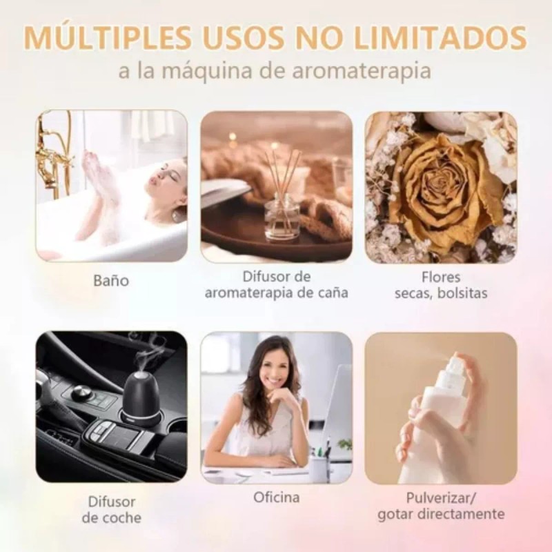 Grupo Gomar Set De 6 Esencias Aromáticas Aromaterapia Humidificador
