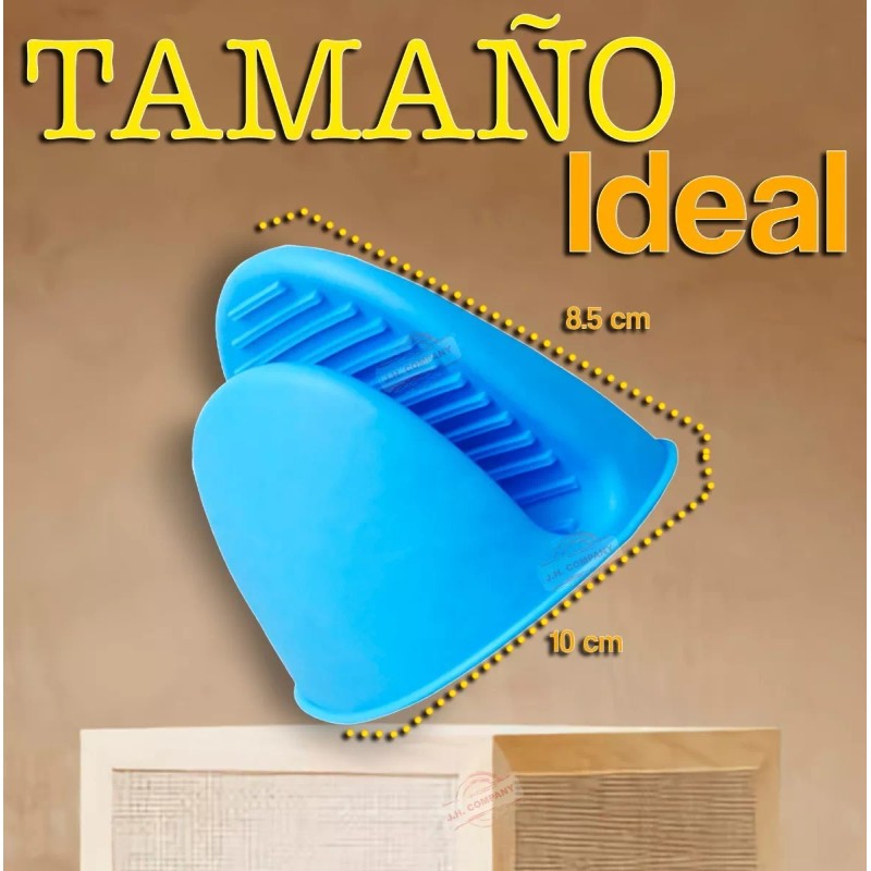 J.H. Company Guantes Cocina De Silicon Proteccion Calor Cocina Hogar