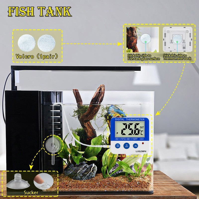 Fridge Freezer Thermometer Max/Min Memory LXSZRPH High & Low Temperature
