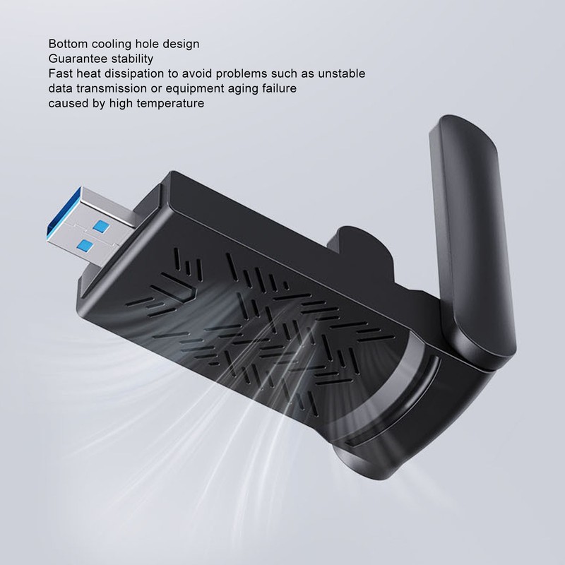 1300M USB WiFi Adapter 2.4G 5.8G USB3.0 Interface Plug and