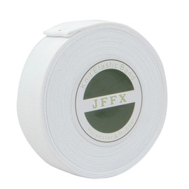 JFFX Elastic Band for Sewing, High Elasticity White Flat Knit Elastic Spool for Wigs Pants Waistband Crafts DIY (0.6 Inch x 6 Yards)
