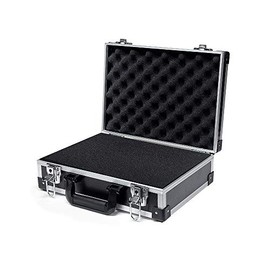AxiGear Aluminum Hard Case with DIY Customizable Foam Insert - 14 x 11 x 4in