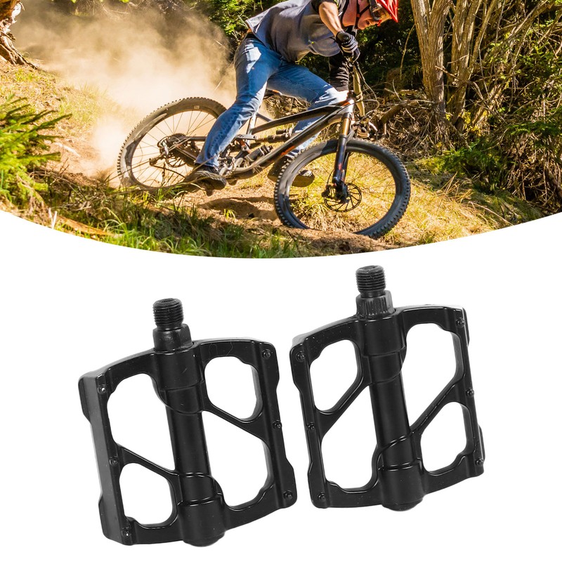 Mountain Bike Pedals 3 Bearings Aluminum Alloy Wide Platform Slip