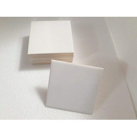 6x6 in Ceramic Tile White Daltile Color 0100 Subway Square 6 x 6 inch Gloss 10 Piece Box