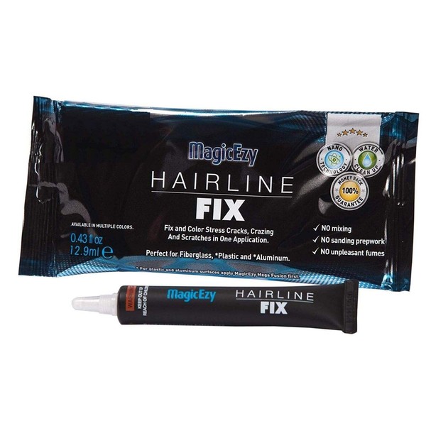MagicEzy Hairline Fix - (Snow White) - Gelcoat Repair Kit - Fix Cracks and Scratches Like a Pro - Fiberglass Boat Repair Kit - Boats, Jet Skis, Fiberglass, PVC, Carbon Fiber, Plastic