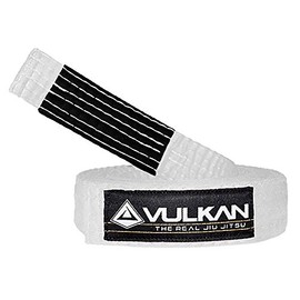 Vulkan Fight Company Brazilian Jiu Jitsu, BJJ Kids Belt for Martial Arts Sports, White, M3