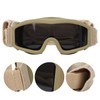 Tactics DustProof Protective Glasses Impact Resistant AntiExplosion Military Goggles(Verre gris