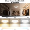 Meliya Rechargeable Motion Sensor Ceiling Light with Remote, 3000K 4000K
