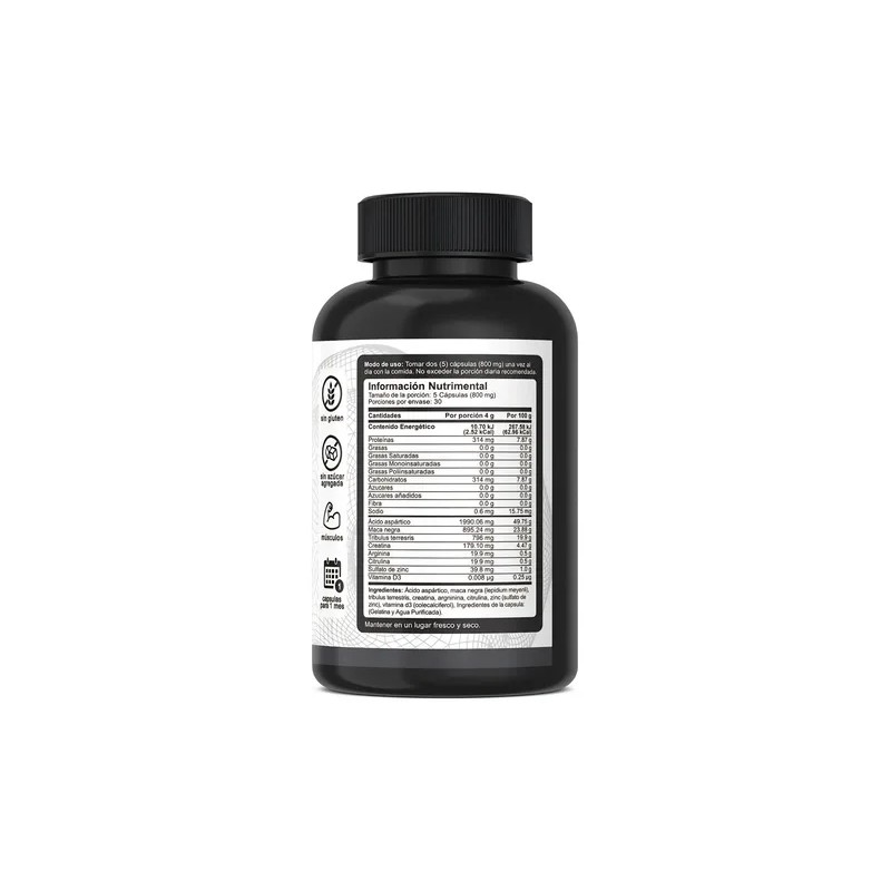 Testo Multivitaminico Hombre Gym Vnat Vitaminas Men 150 Caps