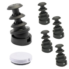 Wagner QuickClick® Chair Glides Reversible Wool Felt + Plastic - 8-Piece Set Joint Gliders for Inserting into Round Tubes - Duo - Inner Diameter 16 mm / Outer Diameter 20 mm - Made in Germany -