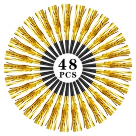 Gold Noise Makers Blowers Noisemakers - New Year's Eve Party Supplies – A set of 48 Sparkling Gold Noise Makers for Exciting Sporting Events and Joyful Celebrations