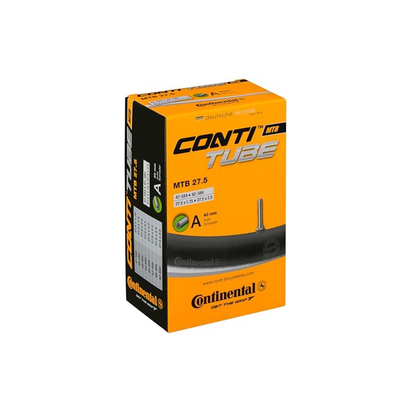 Continental Unisex's MTB Inner Tube, Black, Size 27.5/40 mm