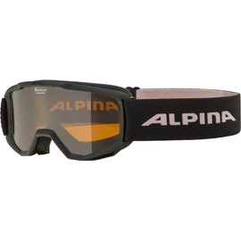 ALPINA Unisex - Children, PINEY ski goggles, black-rose, One Size