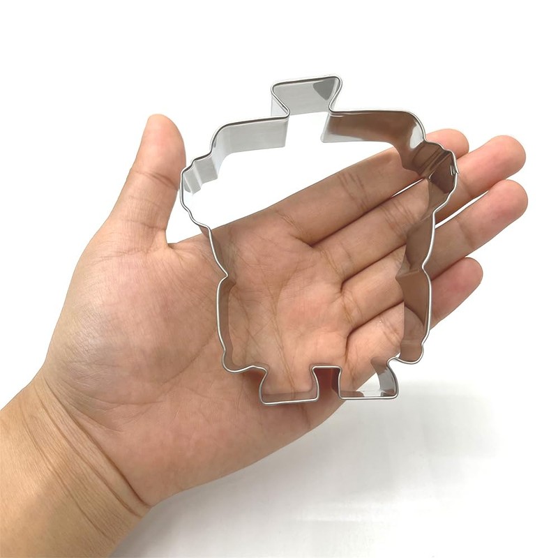 LILIAO Robot Cookie Cutter, 3.8 inch, Stainless Steel