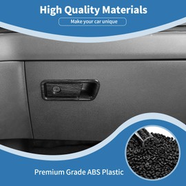 PDKLIN - Funda para guantera Silverado para Chevy Silverado/GMC Sierra 2022 2023 2024, accesorios interiores de grano de madera negra, 2 unidades