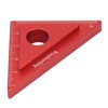 45/90 Degree Aluminum Alloy Angle Ruler High Accuracy DIY Woodworking