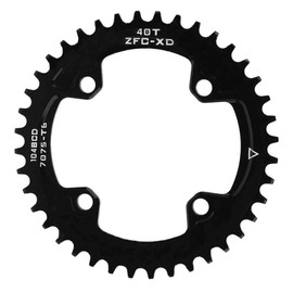 BCD 104mm 40T 42T Narrow Wide Chainring, Lightweight Durable Aluminum Alloy, Improve Traction, Suitable for AM XC Bike Crankset, Perfect Replacement for Bicycle Repair (40T