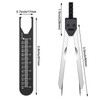Frienda 2 Pieces EKG Caliper ECG Calipers Measuring Tool with