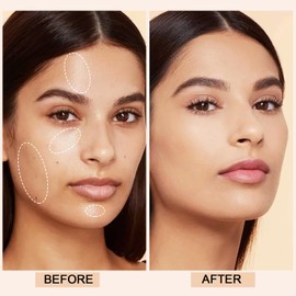 GEUUFEA Hydrating Face Powder, Oil Control Face Pressed Powder, Long-lasting Flawless Setting Powder, Matte Waterproof Makeup for Oily Combination and Mature Skin