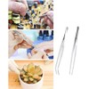 2Pcs Straight and Curved Tip Tweezers Anti-Static Tweezers Sewing Machine