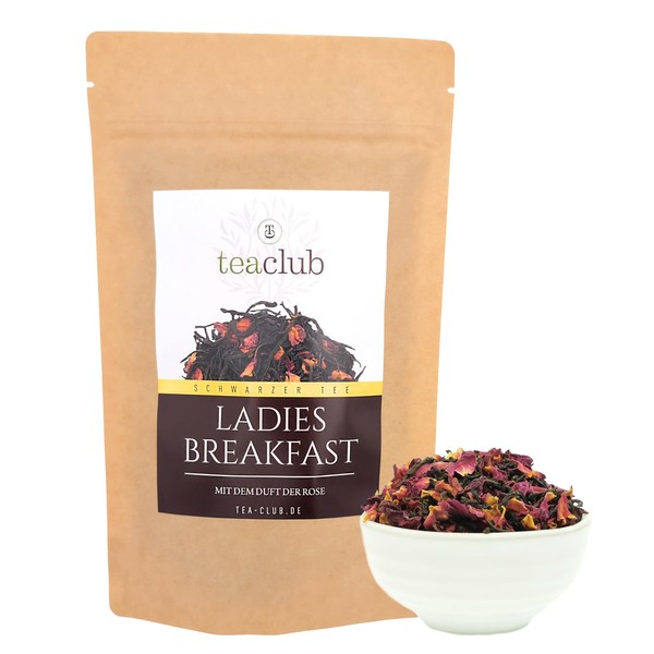 Ladies Breakfast Black Tea Loose with Rose Petals 100 g,