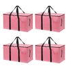 4 Pack Large Moving Bags with Zippers & Carrying Handles,