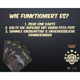 e-Row Photo Fiesta - Ultimate Photo Party Card Game with Many Fun & Memorable Tasks for the Hottest Party - 55 Cards (Photo Edition)