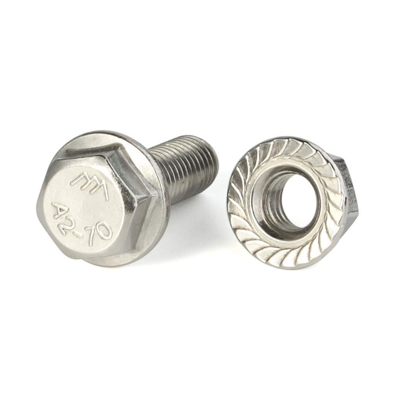 20 Sets M6-1.0 x 16mm Flanged Hex Head Bolts Hexagon