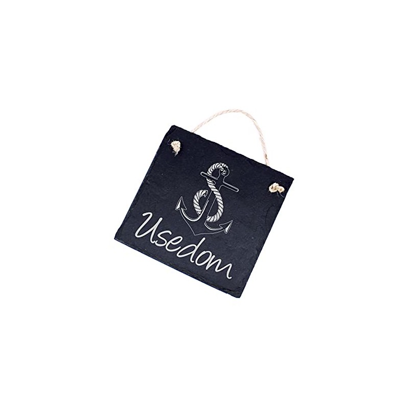 Anchor Slate Sign with Choice of Text – Nautical Name