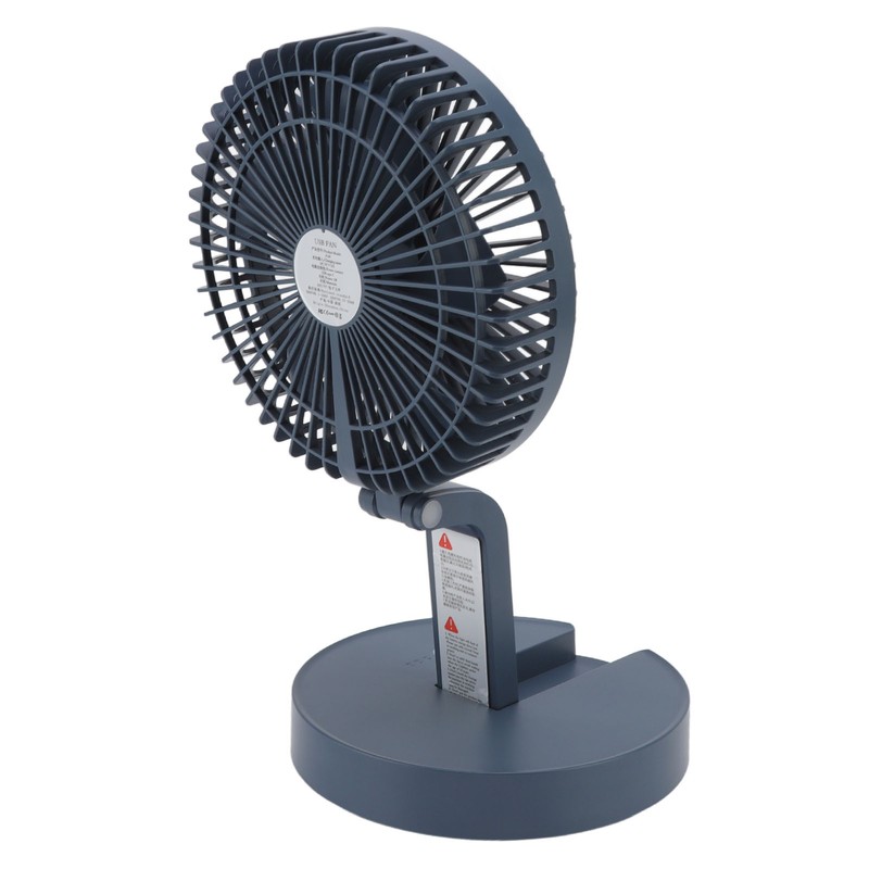 Desktop Folding Fan 3 Speeds USB Rechargeable Punch Free Electric