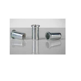 GESIPA 25 x Aluminium Rivet Nuts M6 PolyGrip Large Clamping Range: 0.5-6.0 mm Threaded Sleeves Threaded Rivets Insert Nuts Blind Rivet Nuts in Professional Quality for Processing with Rivet Nut Pliers