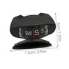 Mikinona Auto Dashboard Compass with Inclinometer Compact Car Compass for