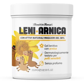 Arnica Montana Gel 98% 550 ml | LeniArnica – natürliche Muskelentlastung für empfindliche Haut | parfümfrei, hypoallergen, schnelle Absorption | Made in Ital
