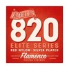 La Bella 820 Flamenco Classic Guitar Set red nylon trebles