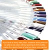 JASSINS 100 Pcs Clear Fan-shaped False Nail Swatch Sticks Nail