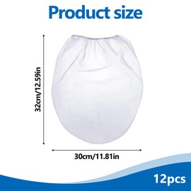 12PCS 1 Gallon Paint Strainer Bags Paint Fine Mesh Strainer Bag with Elastic Top Opening White Paint Bucket Strainer Bag for Spraying Ink And Gardening Hydroponics for Liquid Filtering and Home Brewi