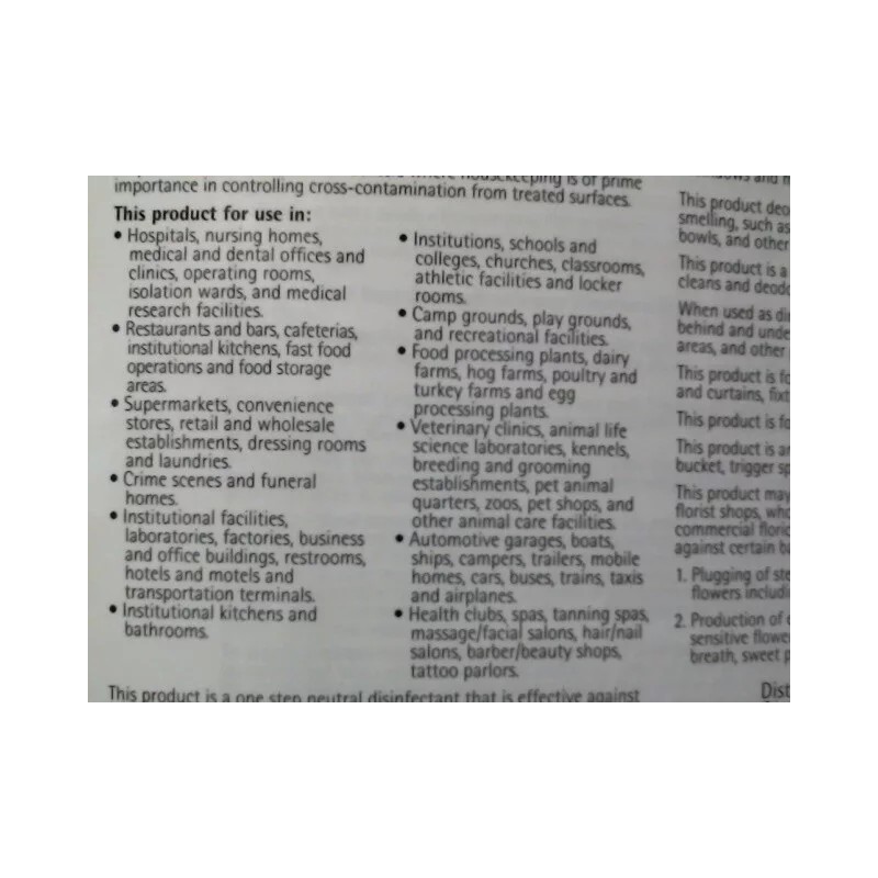 Enviro Solutions Hospital grade Disinfectant 1/2 Gal Makes 32 Gallons