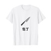 Japanese knife in Japanese characters tshirt