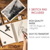 Zenacolor Sketch Book A5 100 Pages 100GSM with 19 Accessories