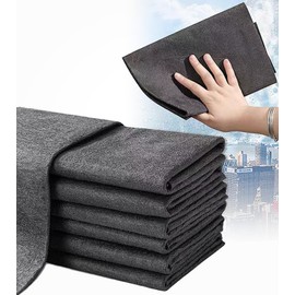 5pcs Thickened Magic Streak-Free Miracle Cleaning Cloth - Reusable Glass Cleaning Rag, All-Purpose Kitchens, Glass, Cars 40x30
