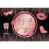 Baocicco 5x3ft Pink Girls Night Backdrop Photography Glitters Red Lips