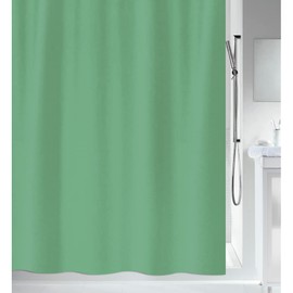 MSV Anti-Mould Shower Curtain - Anti-Bacterial, Washable, Waterproof, Polyester, 180 x 200 cm, Basil Green