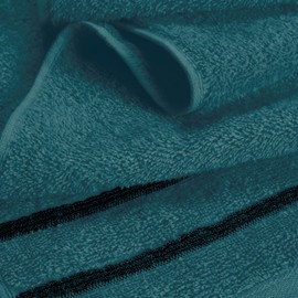 MyOwn Cotton 2 Pack Oversized Bath Sheet 35 x 70, Large Bath Sheet, Ultra Absorbent, Compact, Eco-Friendly and 100% Recyclable, Quick Drying and Lightweight Towel - Teal