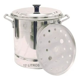 VAP2000 Vaporera Tamalera De Aluminio Capacidad 12 Litros