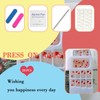 24Pcs Valentines Press on Nails Extra Short Square Fake Nails