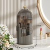 Rotating Makeup Brush Holder – Makeup Organizer With Lid, Cosmetic